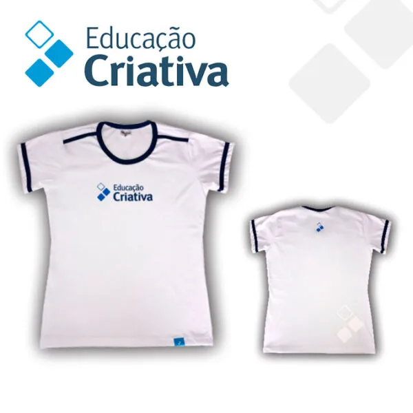 Camisa Feminina Branca Ens  Fundamental   Tam  8 ao EXG 1