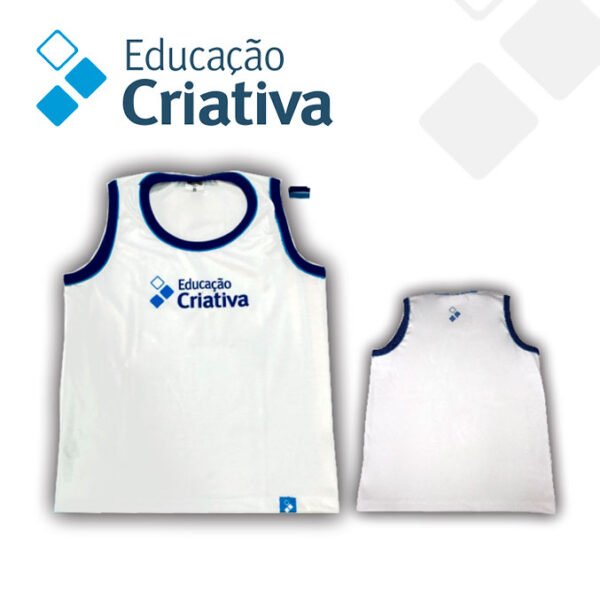 Camisa Masculina Regata Branca Ens. Fundamental - Tam. 6 ao EXG 1