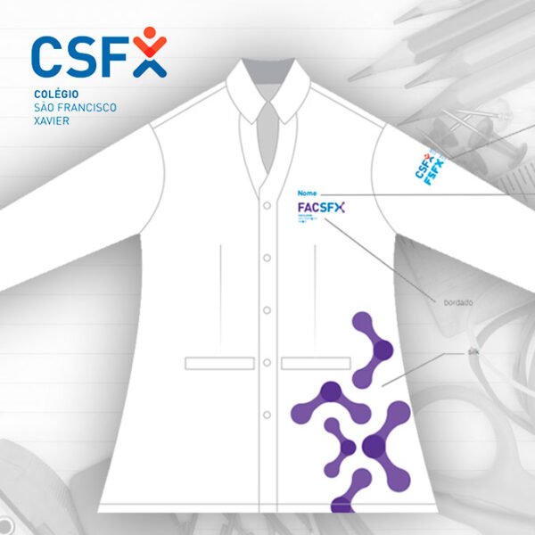 Jaleco Liso Manga Longa Professores Tam. PP ao EXG 1