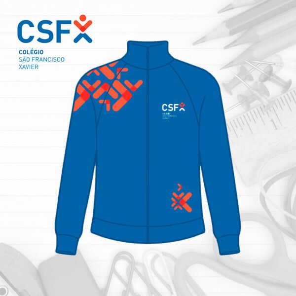 Jaqueta com Gola Alta Ens. Fundamental - Tam. 4 ao EXG 1