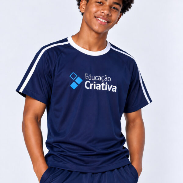 Camisa Masculina Azul Ens  Fundamental – Cidade Nobre