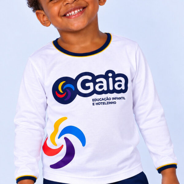 Camisa Manga Longa Branca Gaia