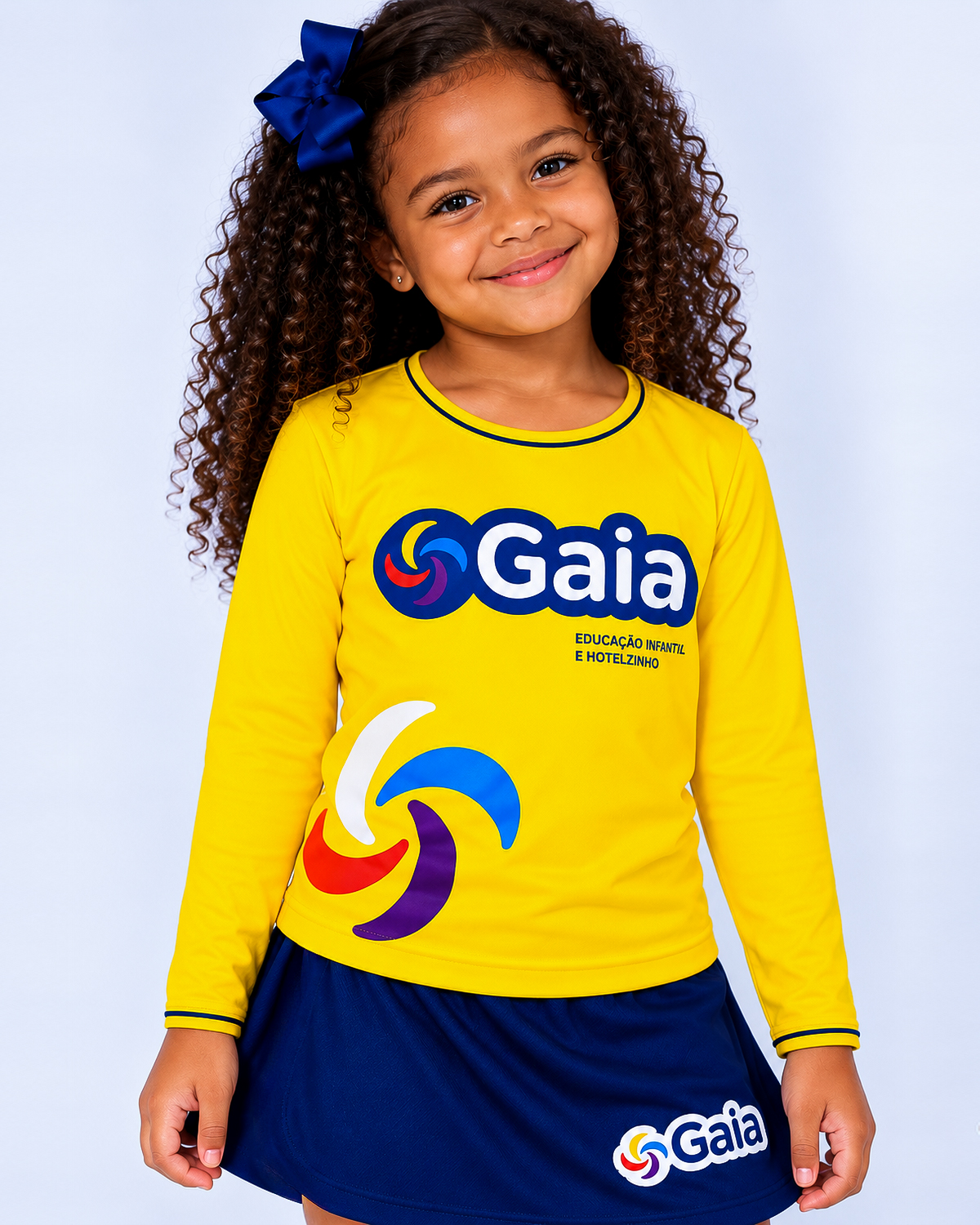 Camisa Manga Longa Amarela Gaia